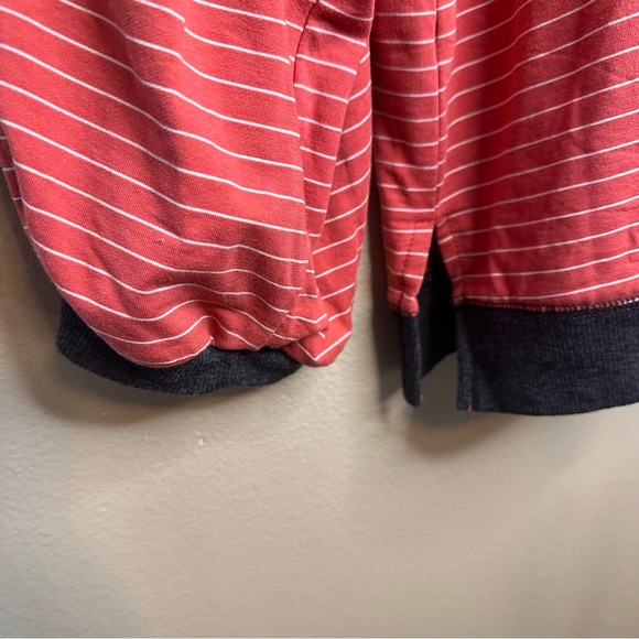 Suzanne Betro Red and White Striped Top Size 2X - Picture 3 of 5